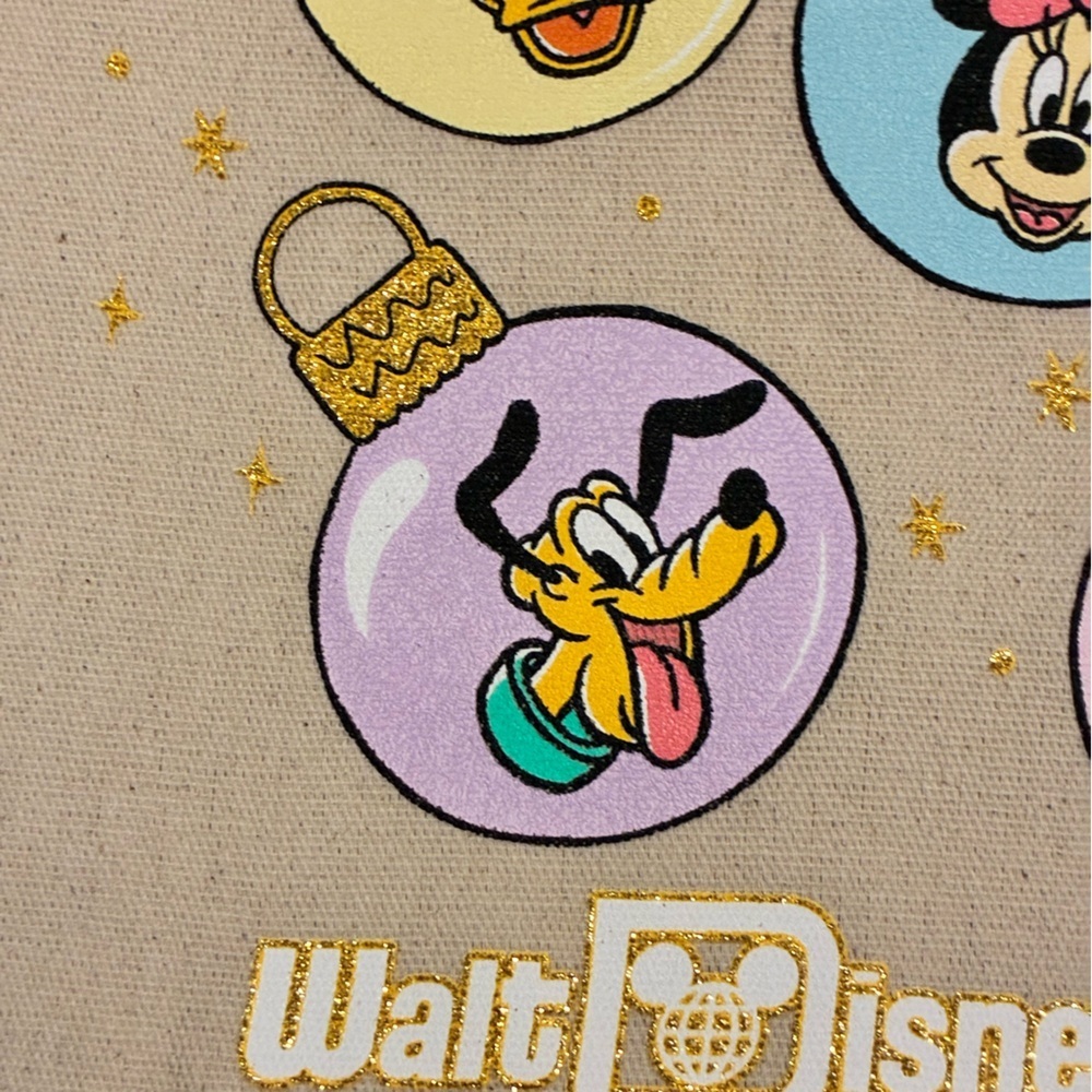 Disney Parks Walt Disney World Christmas Canvas Tote Bag - Picture 4 of 7